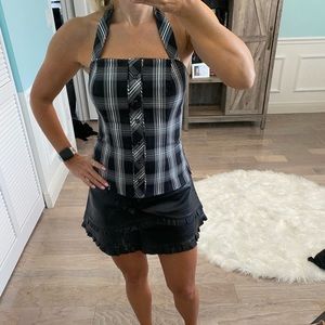 White House black market halter Sz 0